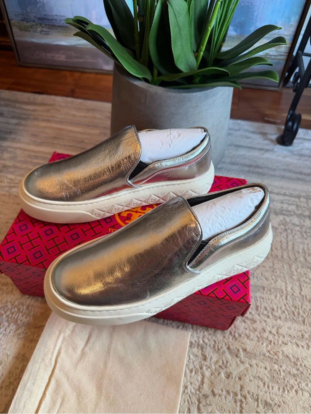 Tory Burch Ladybug Slip On Sneakers
